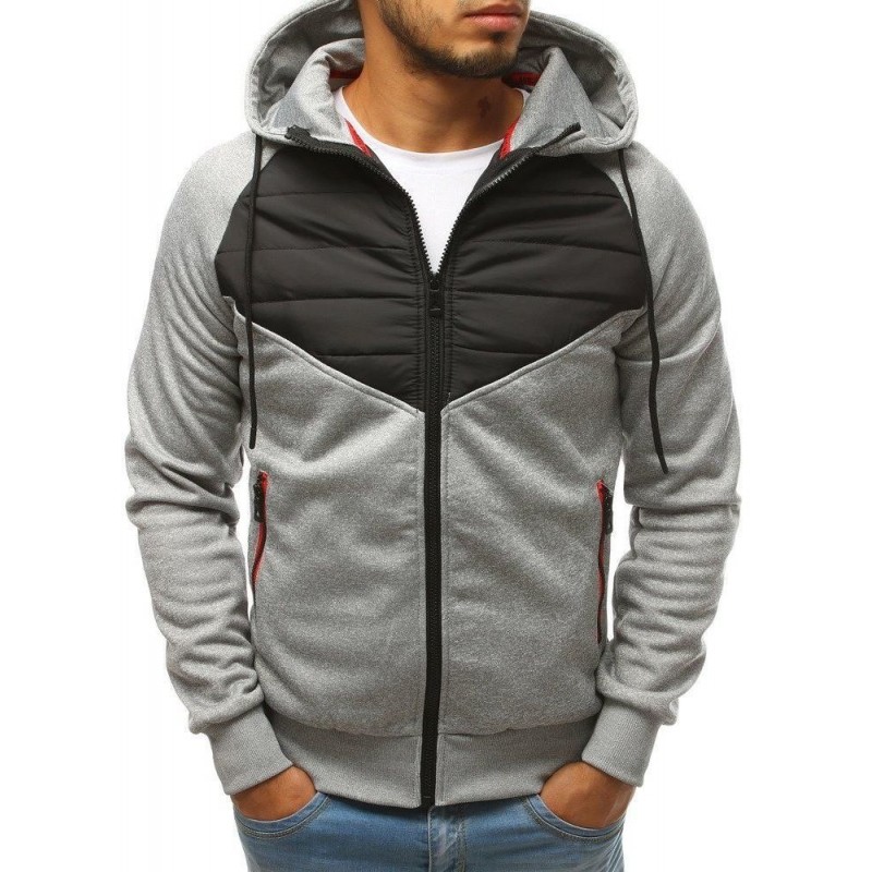 Svetlosivá prešívaná pánska bunda (tx2700)