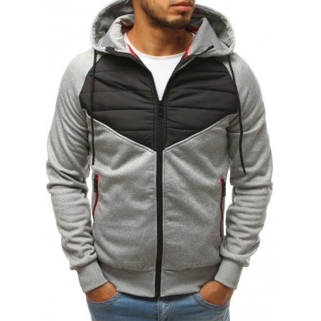 Svetlosivá prešívaná pánska bunda (tx2700)