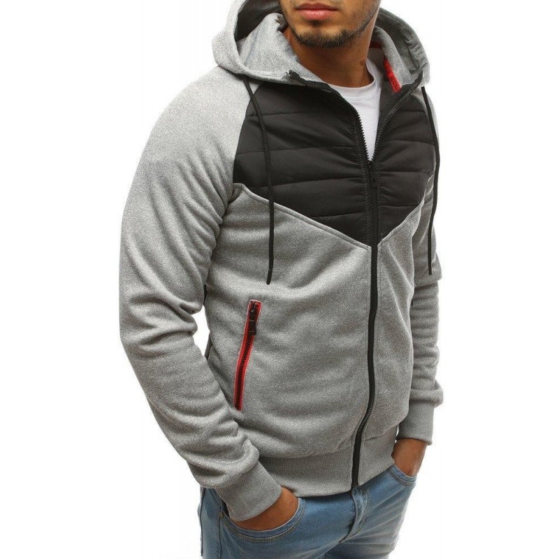 Svetlosivá prešívaná pánska bunda (tx2700)