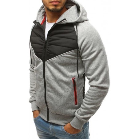 Svetlosivá prešívaná pánska bunda (tx2700)