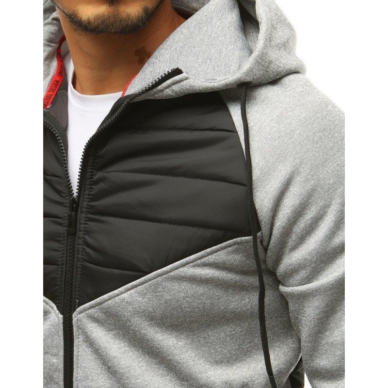 Svetlosivá prešívaná pánska bunda (tx2700)