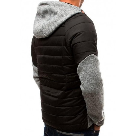 Prechodná sivá prešívaná bunda pre mužov (tx2702)