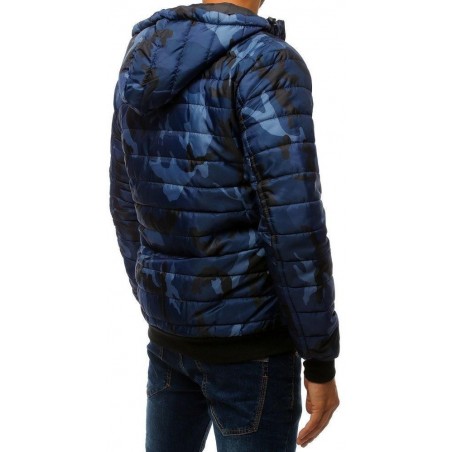 Maskáčová pánska bomber bunda (tx2721) - tmavomodrá