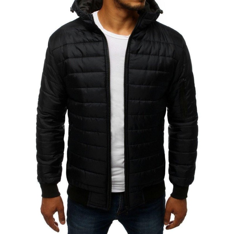 Čierna pánska bomber bunda (tx2728)