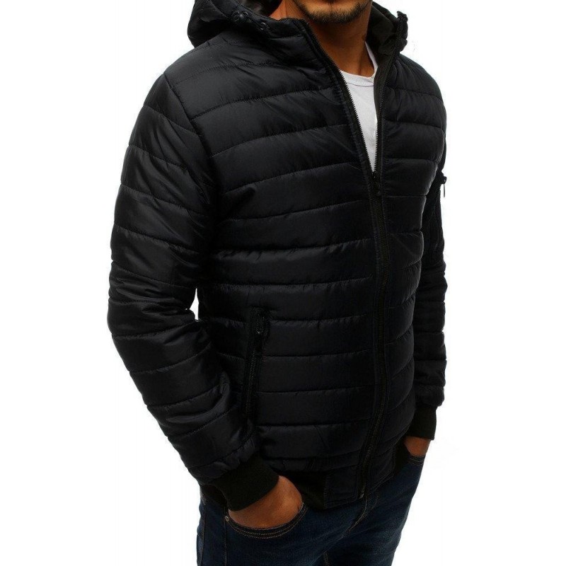 Čierna pánska bomber bunda (tx2728)