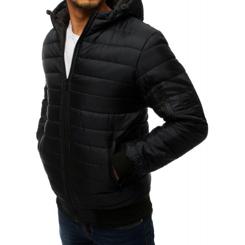 Čierna pánska bomber bunda (tx2728)