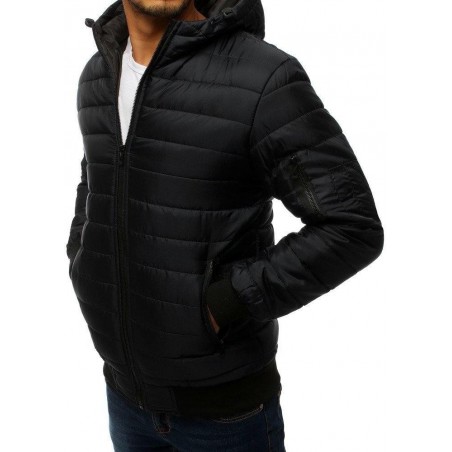 Čierna pánska bomber bunda (tx2728)
