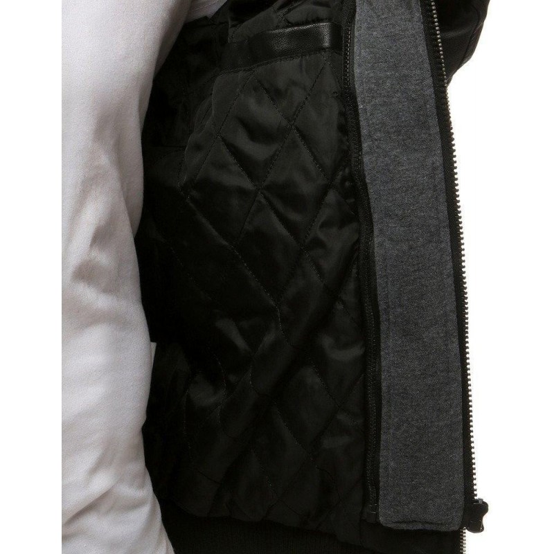 Kožená čierna pánska bunda (tx2824)