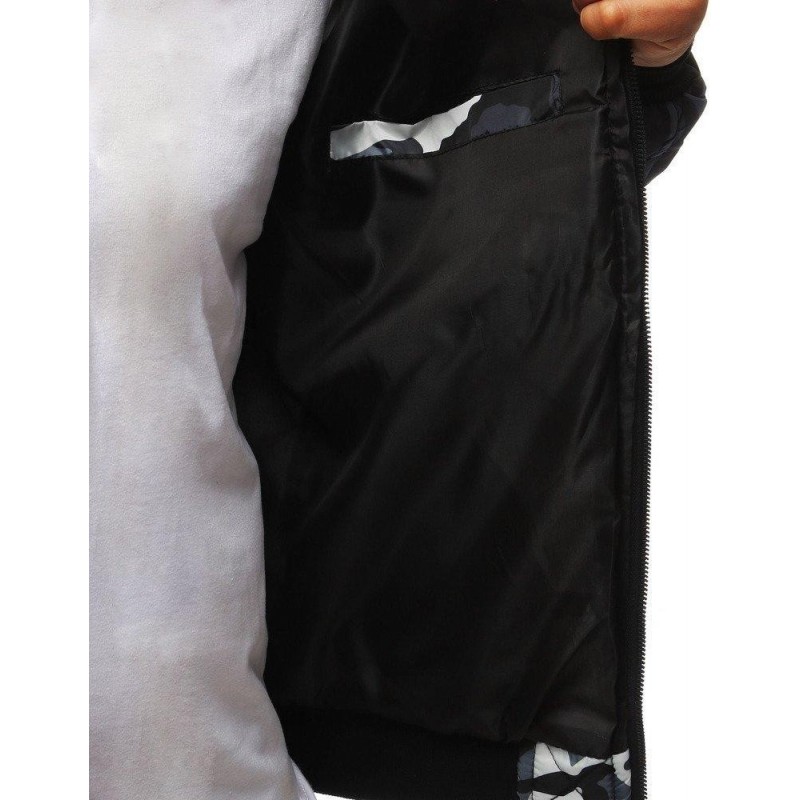 Pánska maskáčová bomber bunda (tx2827) - modrá
