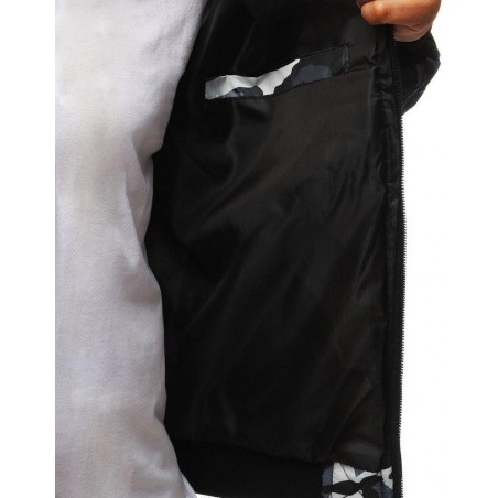 Pánska maskáčová bomber bunda (tx2827) - modrá