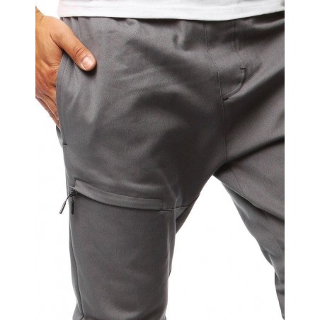 Sivé pánske nohavice jogger (ux2003)