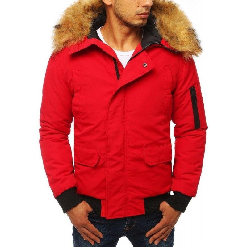Červená pánska zimná bunda (tx2875)