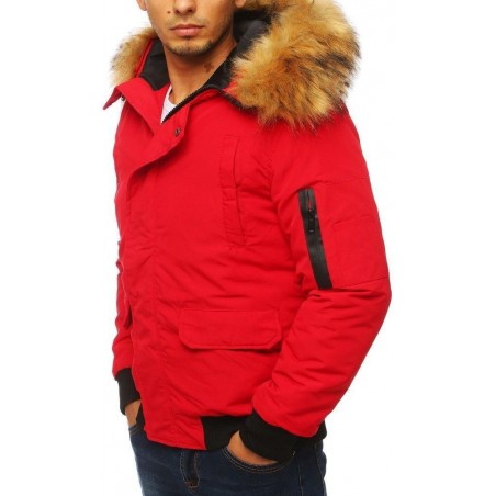 Červená pánska zimná bunda (tx2875)