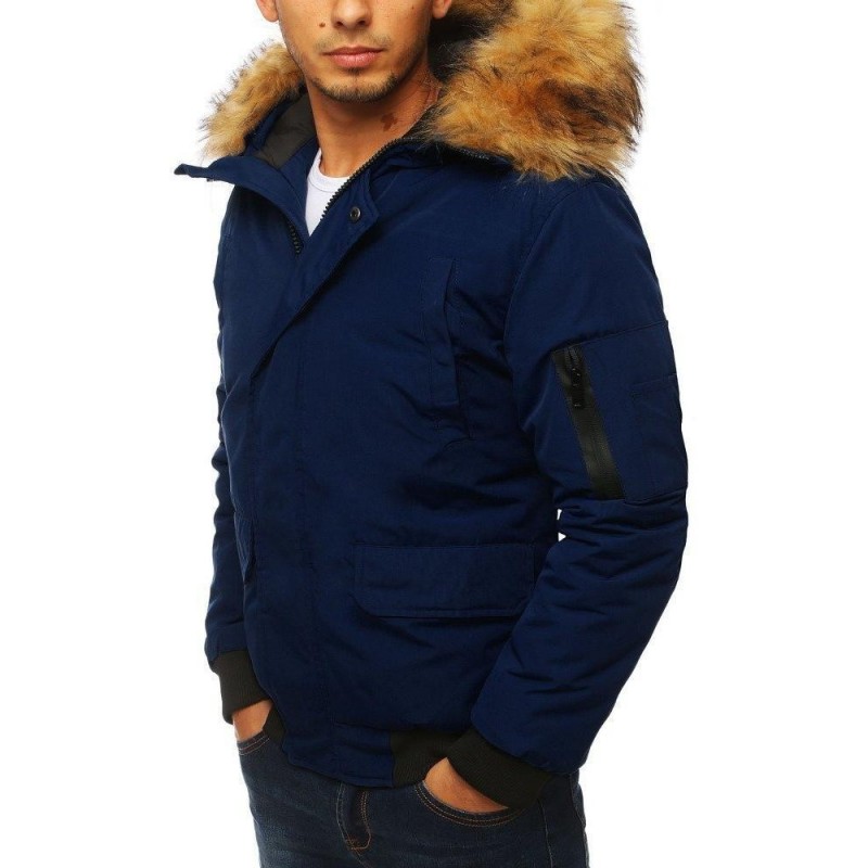 Tmavomodrá pánska zimná bunda (tx2877)