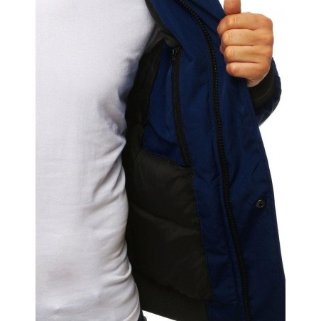 Tmavomodrá pánska zimná bunda (tx2877)