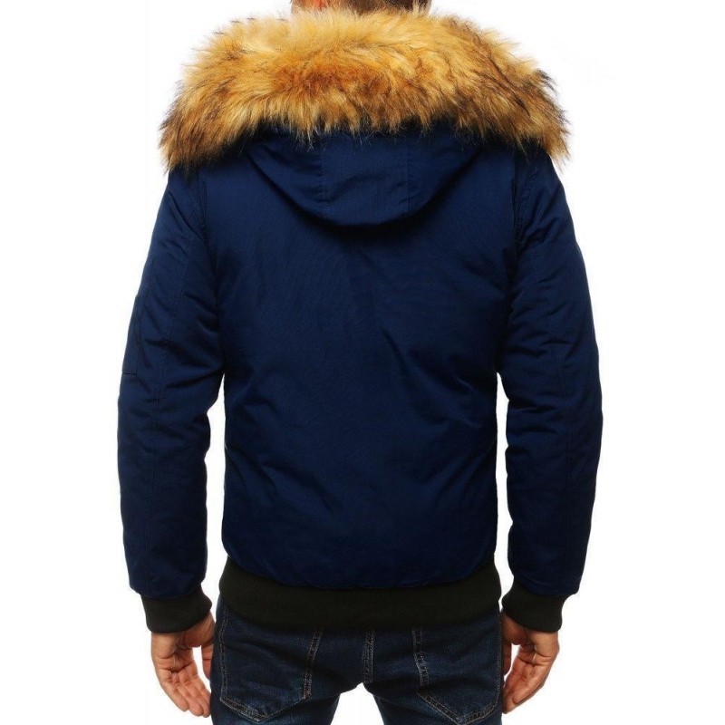 Tmavomodrá pánska zimná bunda (tx2877)