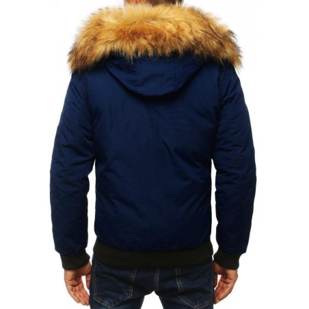 Tmavomodrá pánska zimná bunda (tx2877)