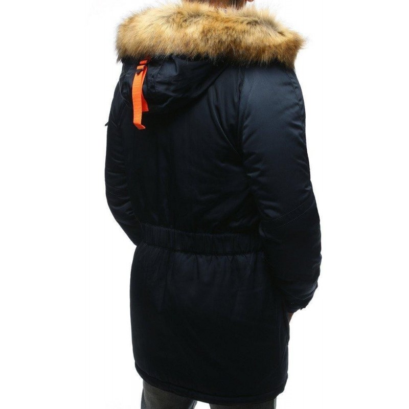 Pánska zimná bunda (tx2983) - tmavomodrá