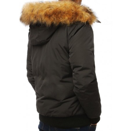 Antracitová pánska zimná bunda (tx2968)