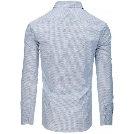Biela pánska košeľa s dlhým rukávom (dx1766)