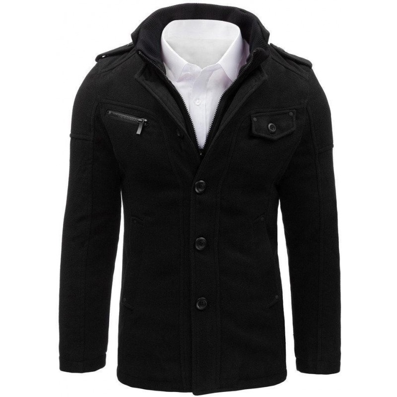 Čierny pánsky kabát (cx0399)