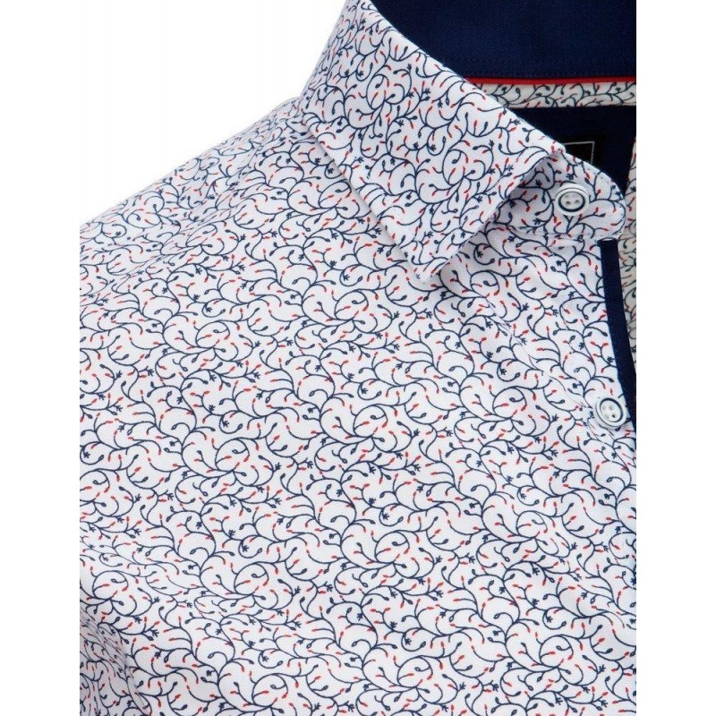 Pánska biela košeľa s dlhým rukávom (dx1769)