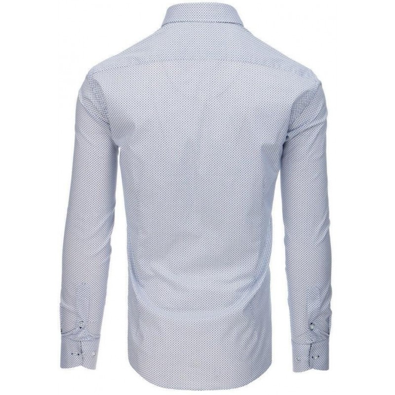 Biela pánska košeľa s dlhým rukávom (dx1771)