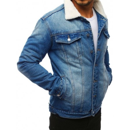 Pánska džínsová bunda (tx2832) - modrá