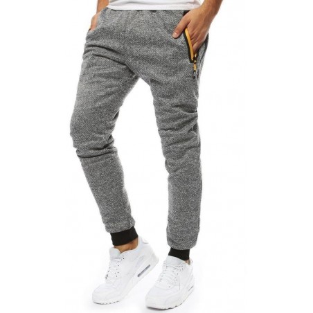 Pánske antracitové jogger tepláky (ux2122)