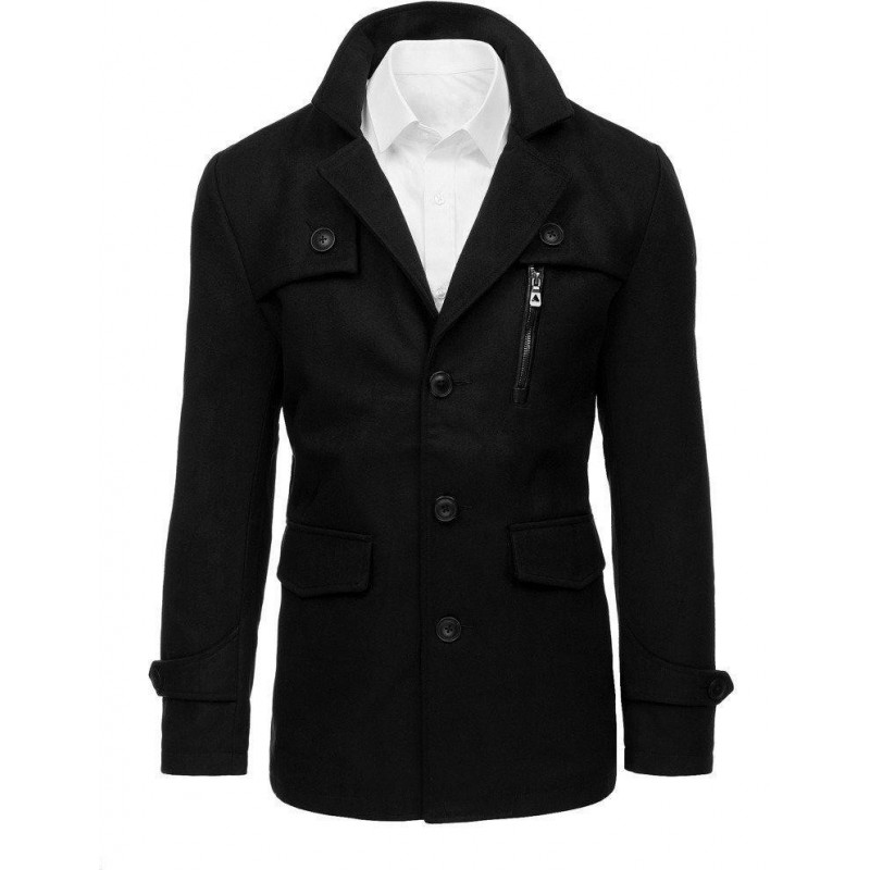 Čierny pánsky kabát (cx0410)