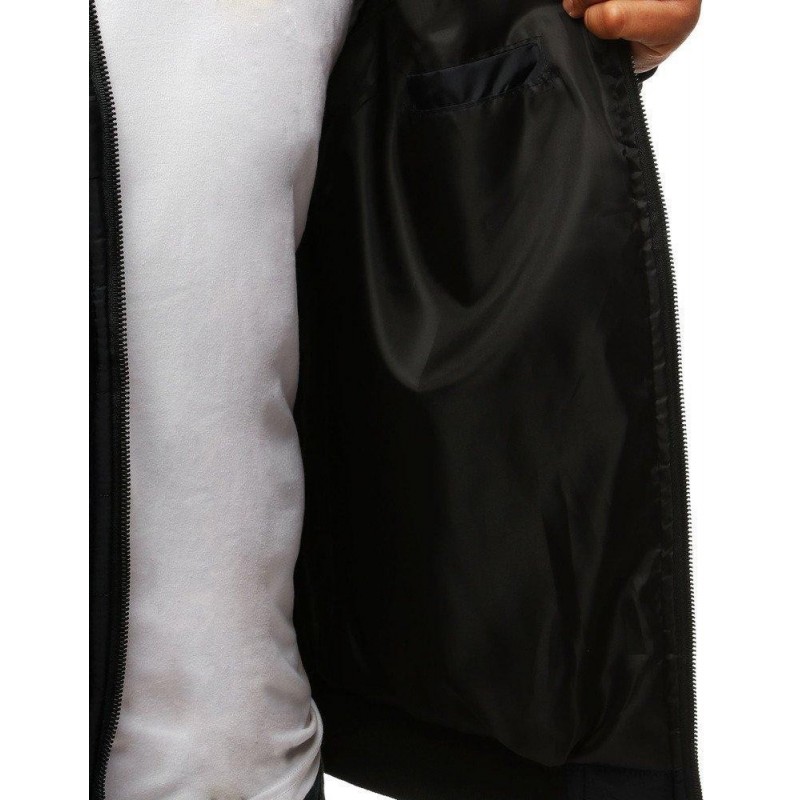 Pánska bunda bez kapucne (tx2820) - čierna, veľ. M