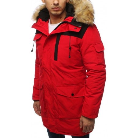 Červená pánska zimná bunda (tx3034)