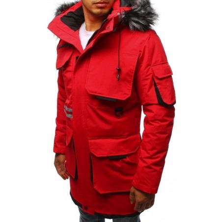 Pánska zimná bunda (tx3041) - červená