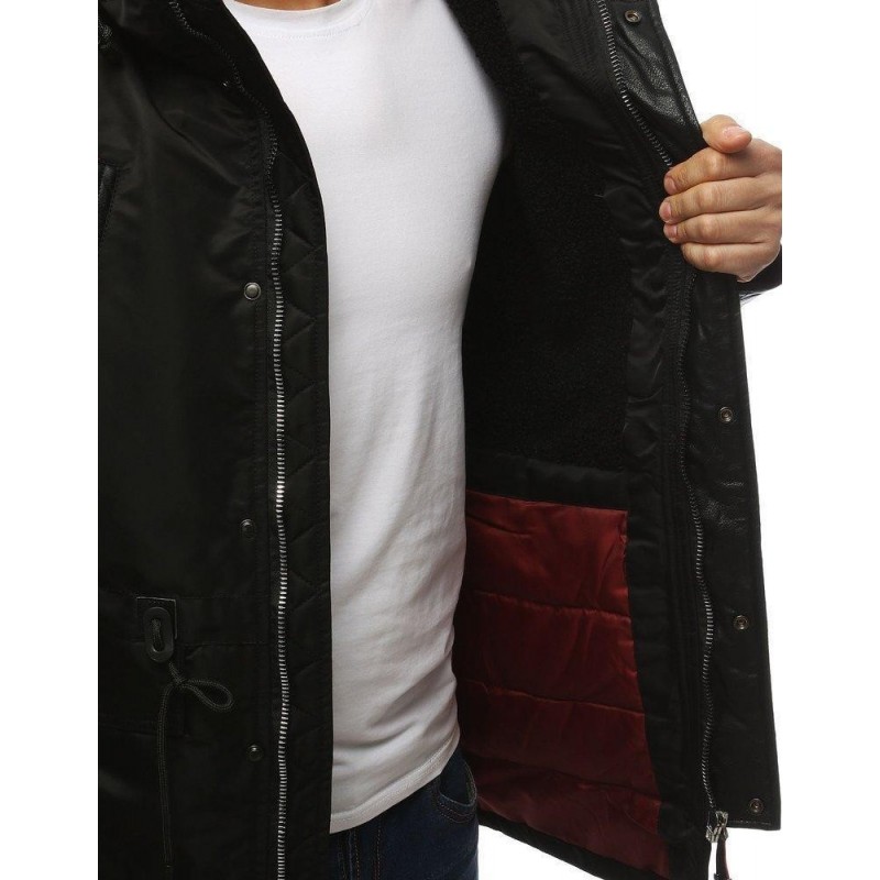 Čierna pánska zimná bunda (tx3044)