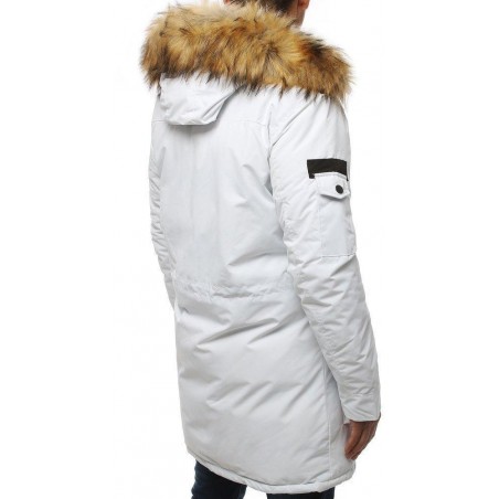 Biela pánska zimná bunda (tx3047)