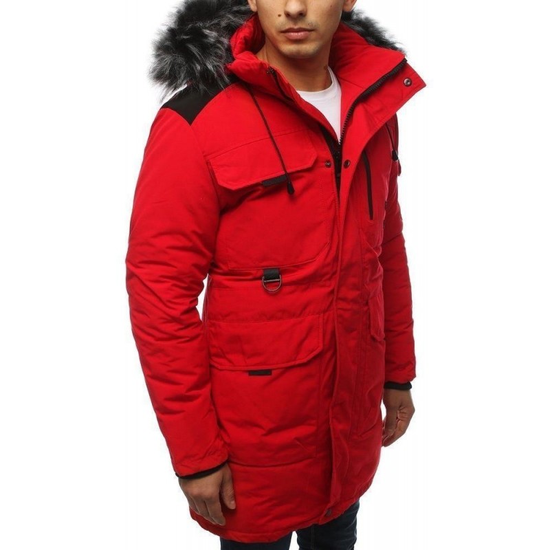 Pánska červená zimná bunda (tx3039)