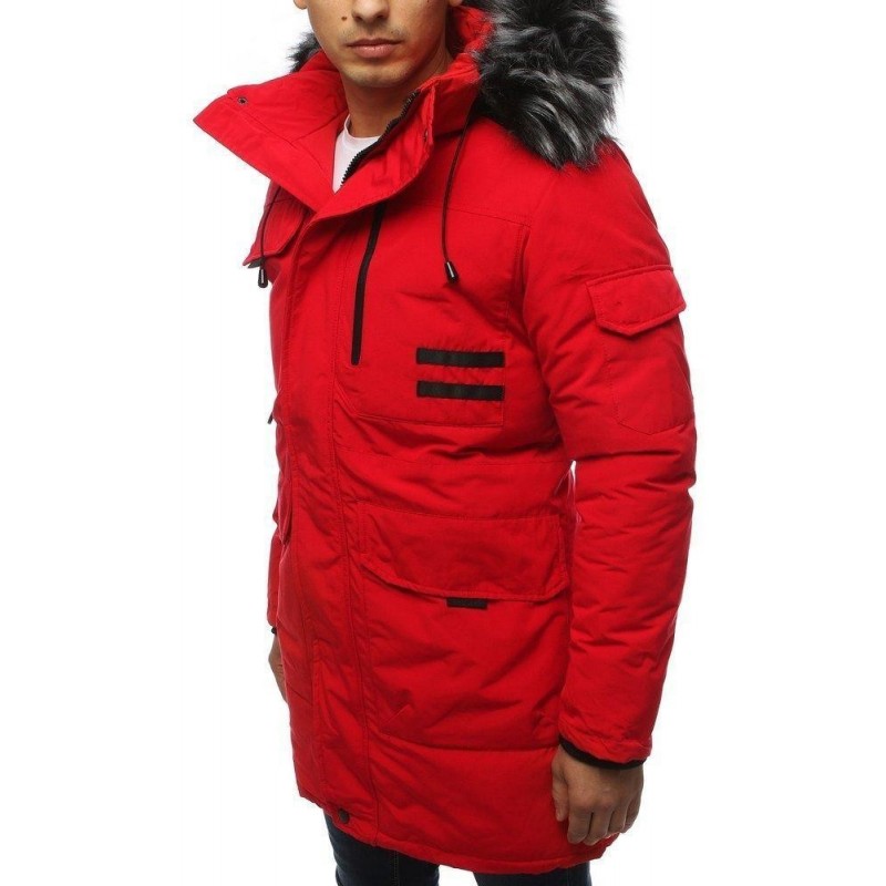 Pánska červená zimná bunda (tx3039)