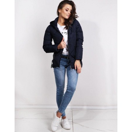 Dámska bunda ESTELLE (ty0586) - tmavomodrá, veľ. M