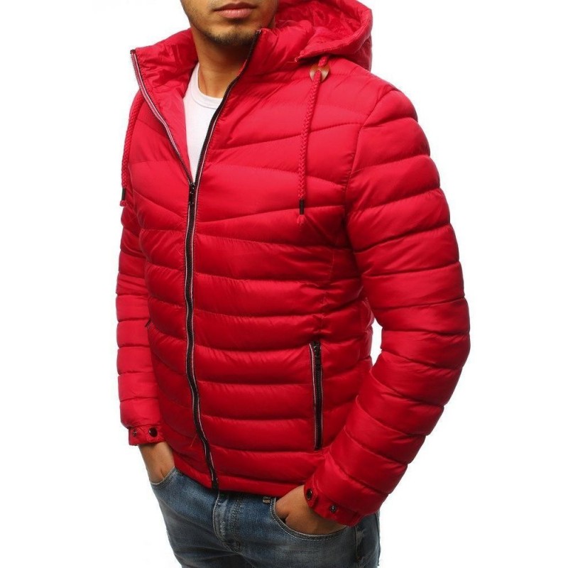 Zimná červená pánska bunda (tx2388)