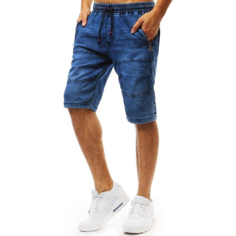 Modré denimové kraťasy pre pánov (sx0963)