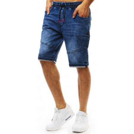 Pánske modré denim šortky (sx0967)