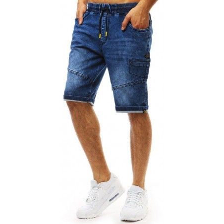 Pánske modré denim šortky (sx0968)