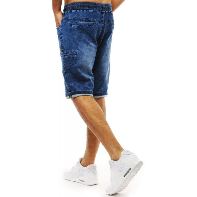 Pánske modré denim šortky (sx0968)
