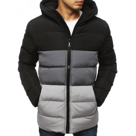 Pánska zimná prešívaná bunda (tx3112) - čierna