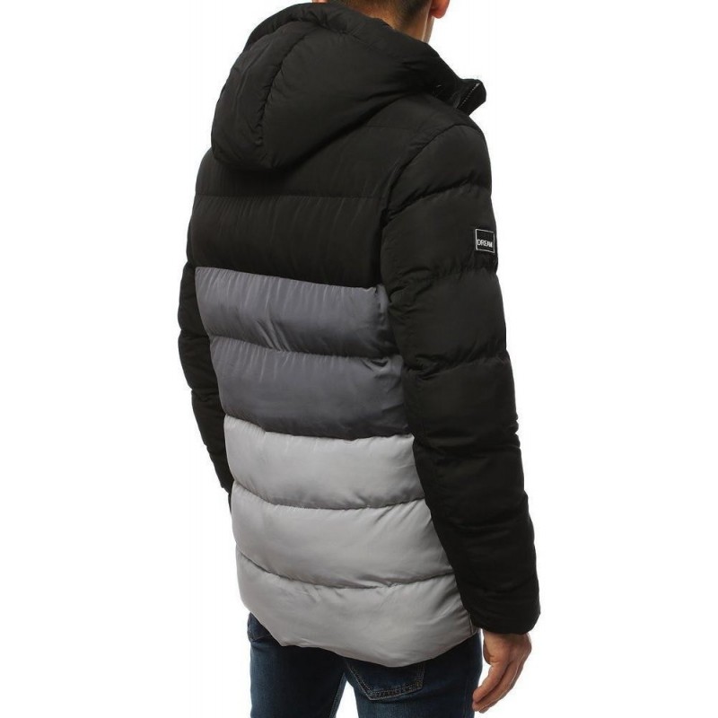 Pánska zimná prešívaná bunda (tx3112) - čierna