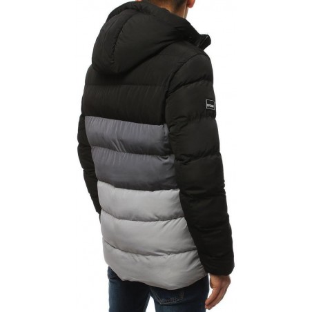 Pánska zimná prešívaná bunda (tx3112) - čierna