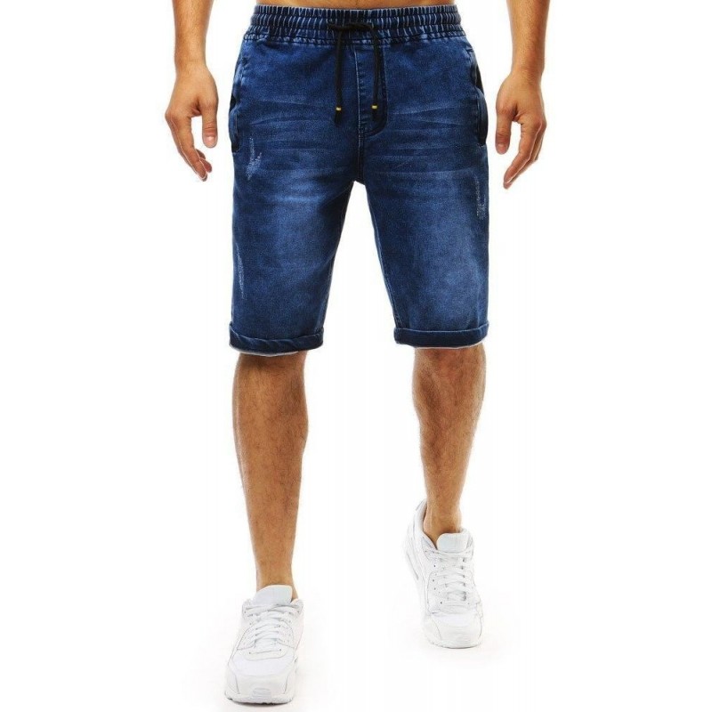 Modré pánske šortky denim look (sx0951)