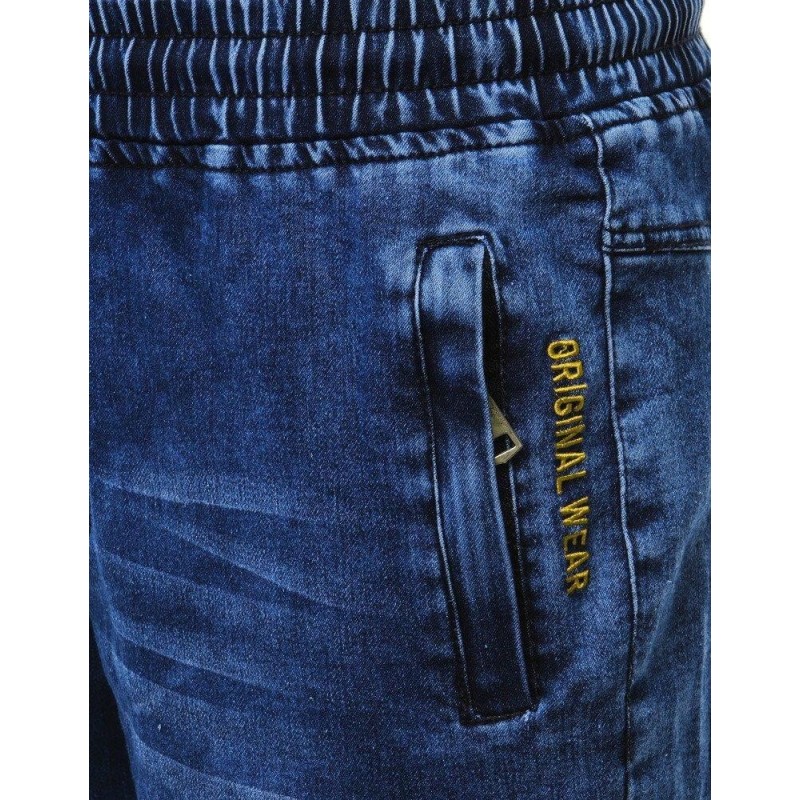 Modré pánske šortky denim look (sx0951)