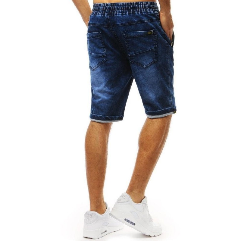 Modré pánske šortky denim look (sx0951)