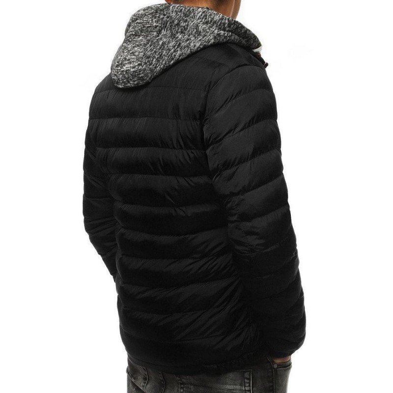 Prešívaná pánska čierna zimná bunda (tx3086), veľ. M